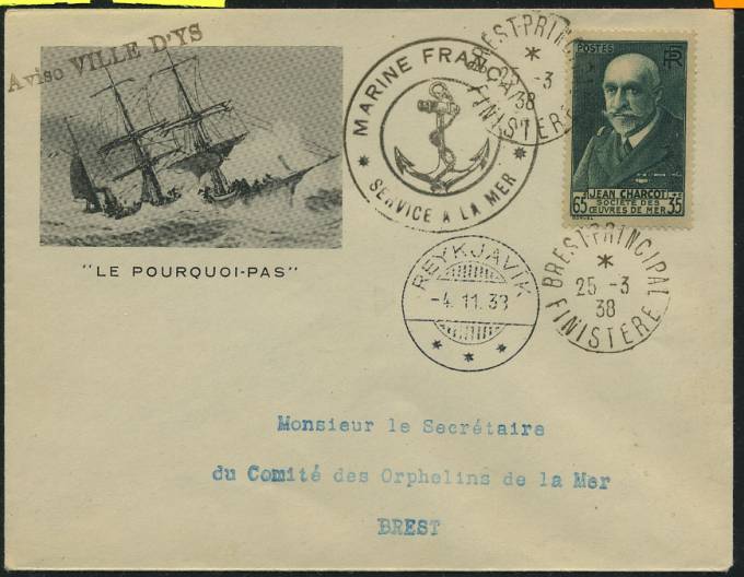 (PP_PA_006).Экспедиция Ж.Шарко в Северные моря.1938 г.