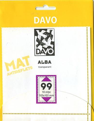 Клеммташе DAVO прозрачные 103 х 103 мм (уп 10 шт) для блоков (А99(1))