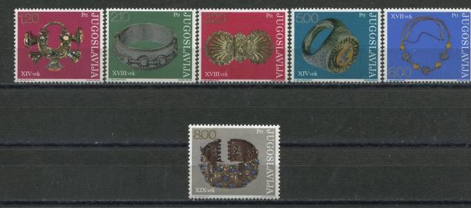 Югославия - кат. Mich. №1587-1592