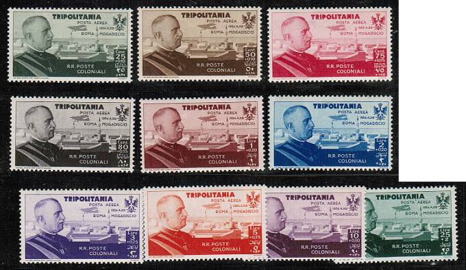 (ItalKolony_Tripolitania_235-244(1) Tripolitania Mi №№ 235-244** (Mi 375 eu, Sas. 500 eu) 