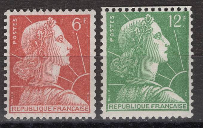 Франция - кат. №1062-1063