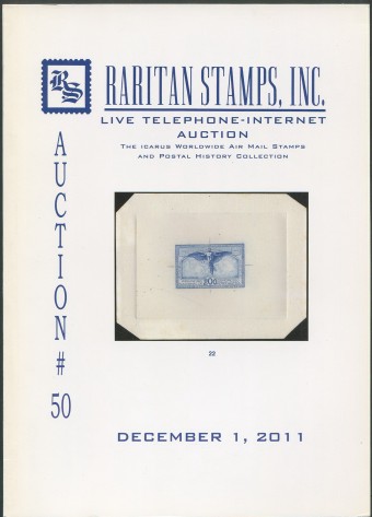 Raritan stamps - каталог аукциона - №50 - 1 декабря 2011