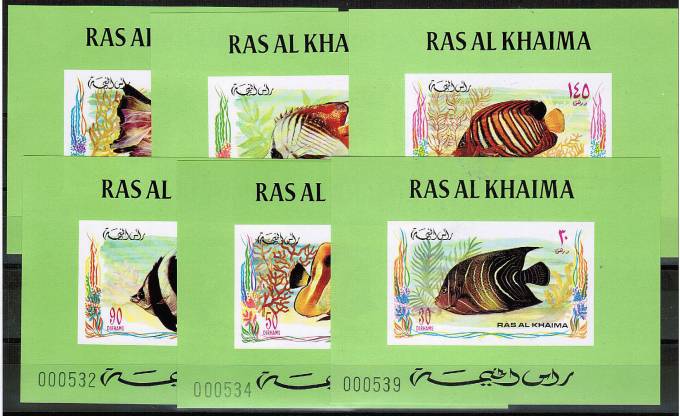 (SeaFauna_RasAlKhaima_628-33(1) Ras Al Khaima кат. №№628-633 ЛЮКС