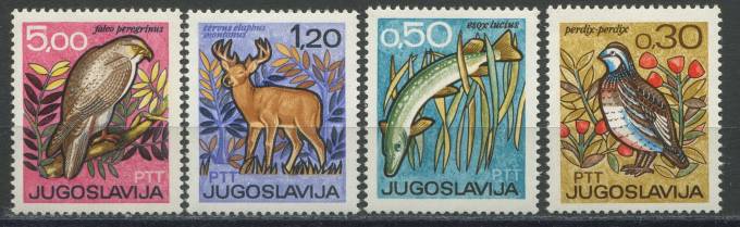Югославия - кат. Mich. №1228-1231