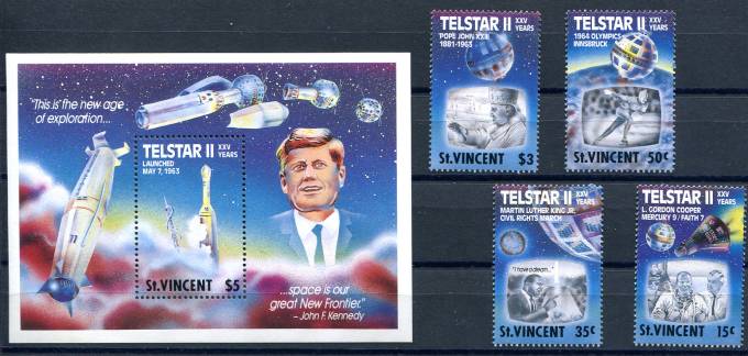 (SpaceStamp-122(1) Космос. Каталог №1217-1220 Бл. 73