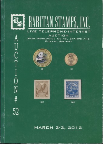 Raritan stamps - каталог аукциона - №52 - 2-3 марта 2012