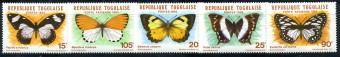 (Togolaise_1607-11(1) Бабочки. Каталог №1607-1611