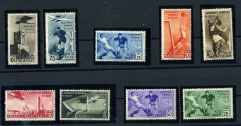 FtbItalia_479-487(Италия 1934 г.Михель №№479-487,**, идеальное качество)