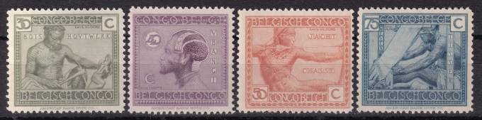 Бельгийское Конго - кат. №78-81