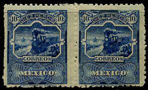 Мексика(Mexico_train_189А(1) Марки паровозы.  Кат. №189А пара *