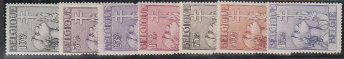 (Belgie_stamp_0366-372(1) Бельгия №366-372**