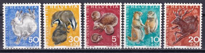 Швейцария - кат. №826-830