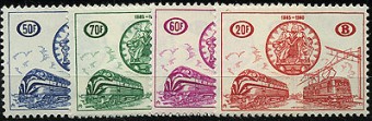 Бельгия(Belg_train_321-24) Марки паровозы №321-324