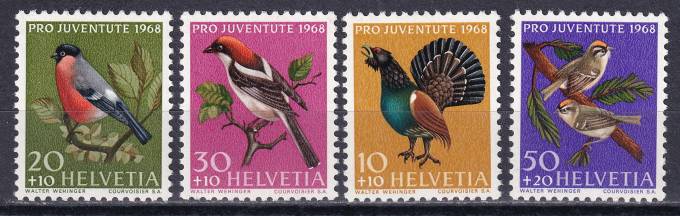 Швейцария - кат. №891-894