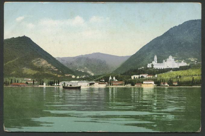 Новый Афон - Общий вид с моря - Виды Кавказа