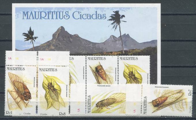 Маврикий - кат. Mich. №949-952,BL26
