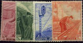 Бельгия(Belg_train_260-63) Марки паровозы №260-263
