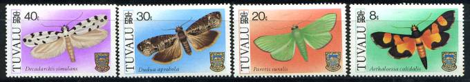 (Tuvalu_125-28(1) Бабочки. Каталог №125-128