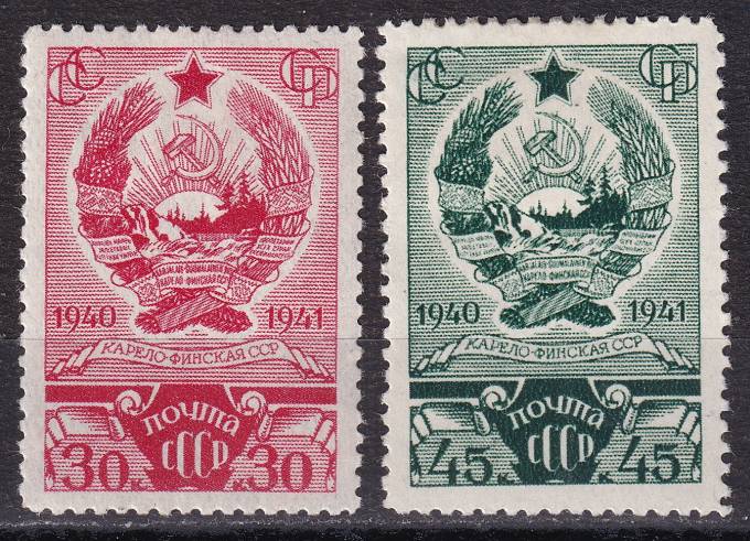 СССР - кат. Заг. №707-708