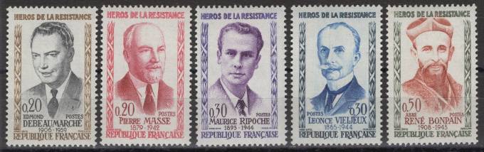 Франция - кат. №1296-1300