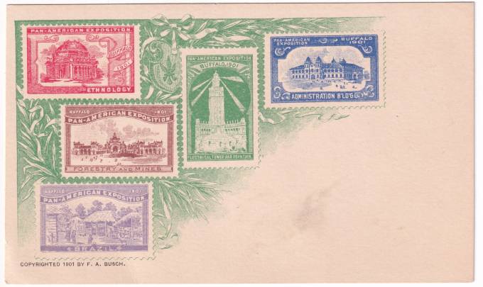 США - Открытка - Выставка Пан-Америка 1901