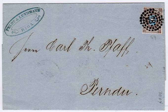 (RusKonvTochSht_038(1) №38 Рига 15.12.1861 марка №5