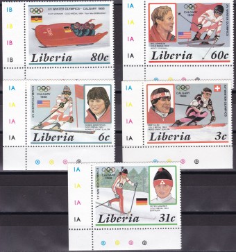 Серия - Олимпиада 1988 г. в Калгари