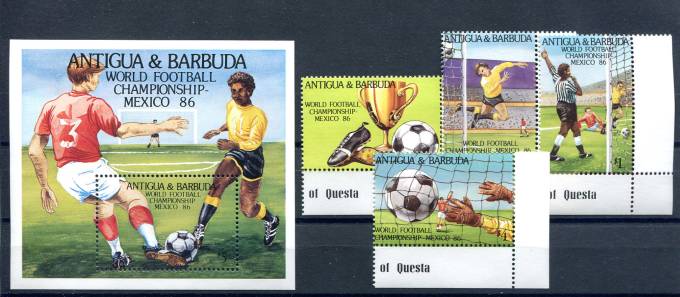 (Footbal_181) Марки футбол Кат. №925-928 Бл. 106