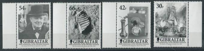 (Gibraltar_stamp_0972-975(1) Гибралтар №972-975 **