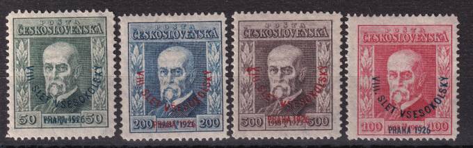 Чехословакия - кат. №212-215
