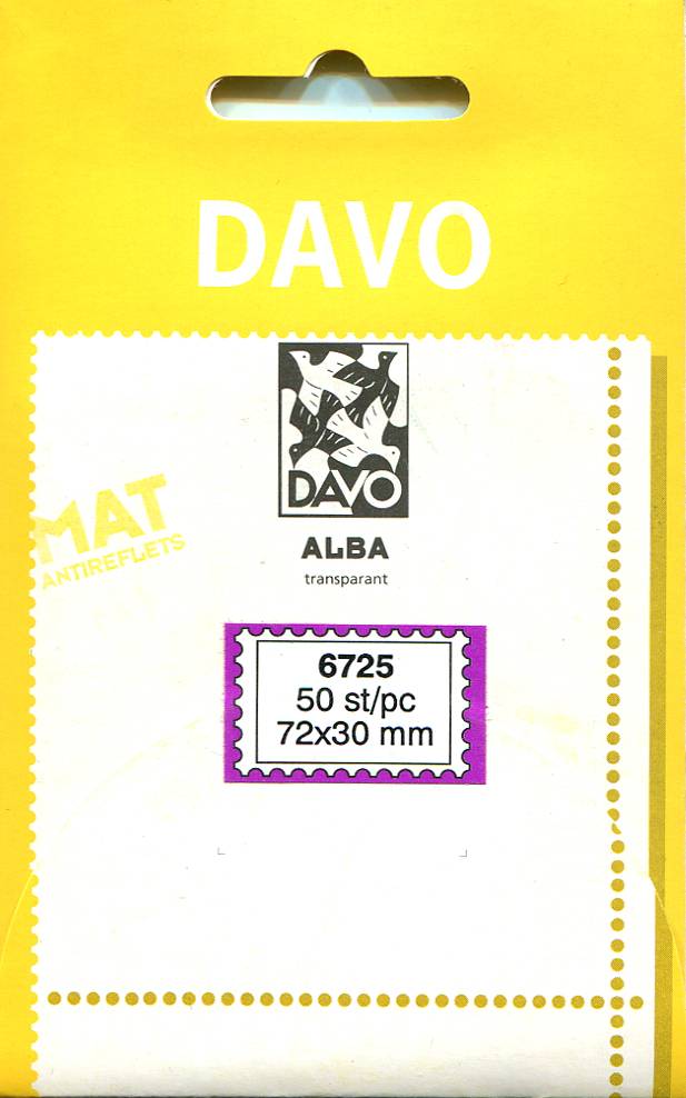 Клеммташе DAVO прозрачные 72 х 30 мм (уп 50 шт) (А6725(1))