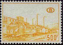 Бельгия(Belg_train_345) Марки паровозы №345