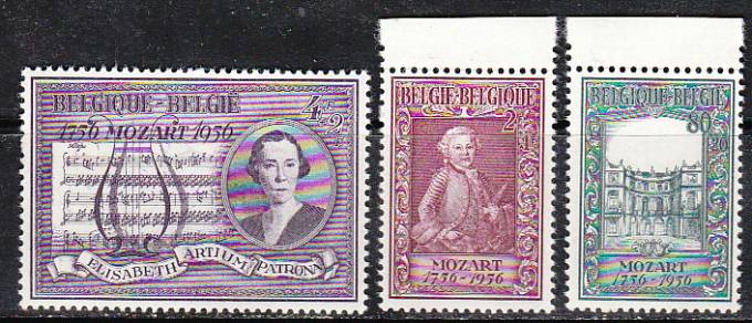 (Belgie_stamp_1036-1038(1) Бельгия  №1036-1038**