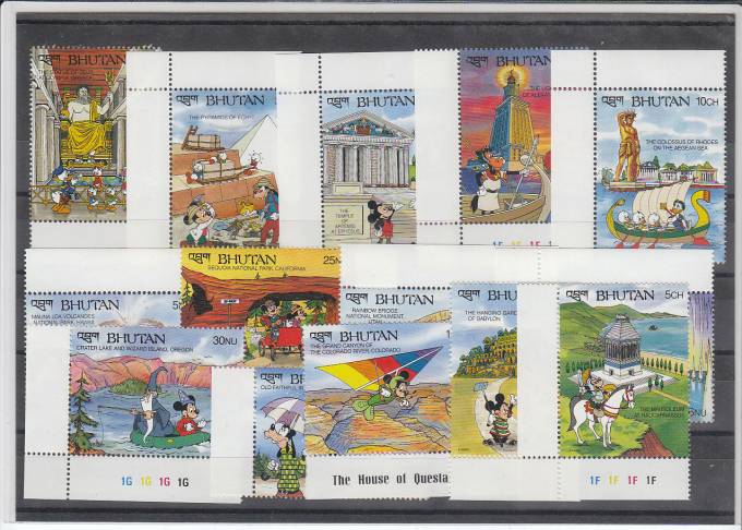 (WD_Bhu_1380-1393(2) Марки Bhutan №1380-93