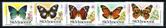 (StVinc_494-98(1) Бабочки. Каталог №494-498