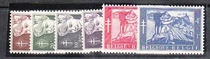 (Belgie_stamp_1004-1009(1) Бельгия  №1004-1009**