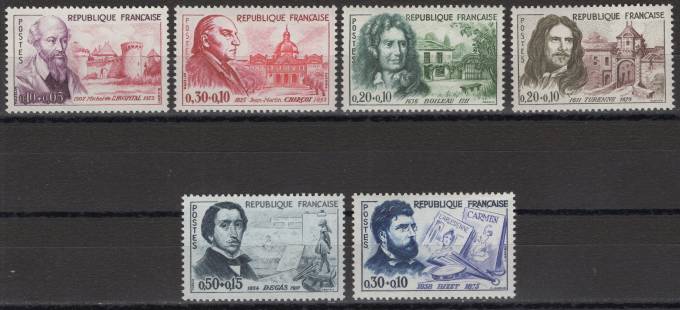 Франция - кат. №1309-1314
