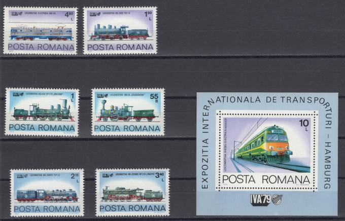 Румыния - кат. №3674-3679,BL196