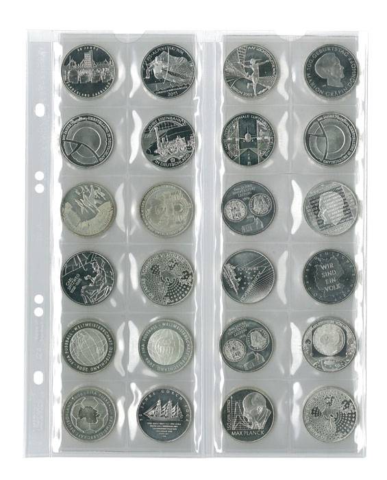 (MU24)Листы "UNIVERSAL" для 24 монет до 34 мм   