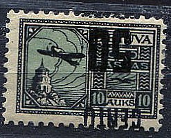 (StampLietuvos_185(1)per №185,**, пер. надпечатка