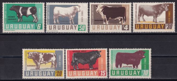 Уругвай - кат. №1036-1042