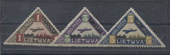 (StampLietuvos_118-120(1d) №118-120,**, тип.I, зуб.11 1/2