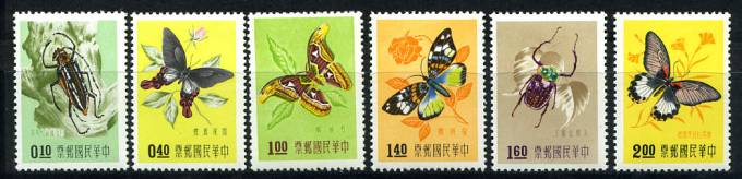 (HongKong_282-87(1) Бабочки. Каталог №282-287 **