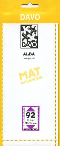 Клеммташе DAVO прозрачные 215 х 96 мм (уп 10 шт) (А92(1))