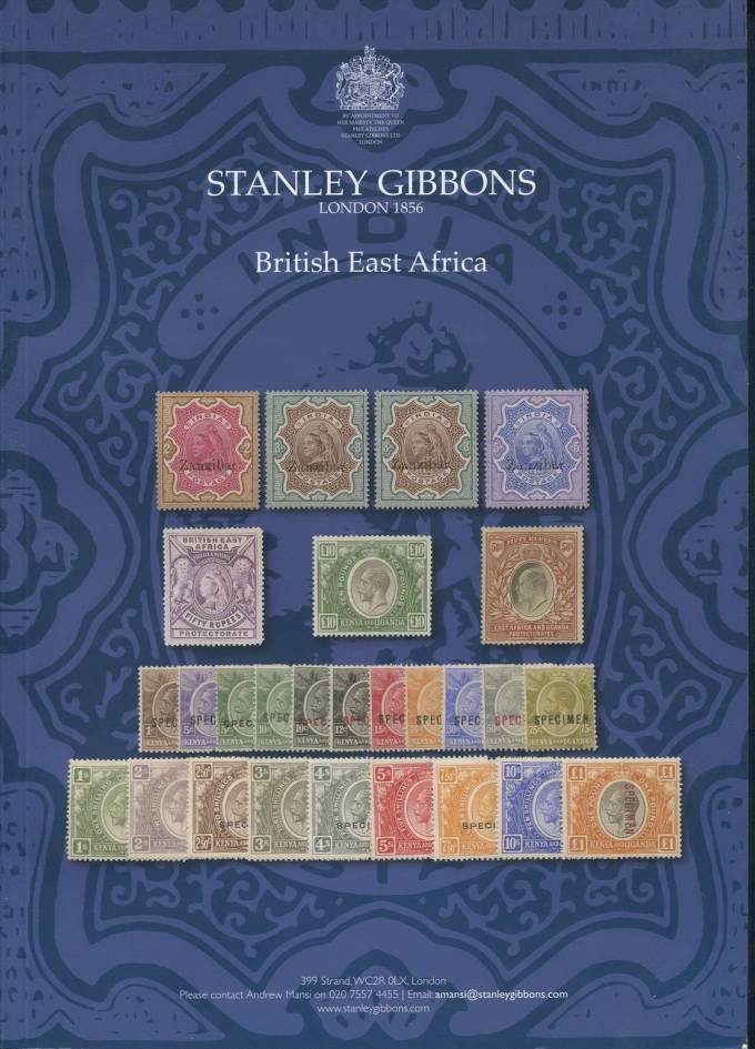 Stanley Gibbons - каталог аукциона - Британская Восточная Африка