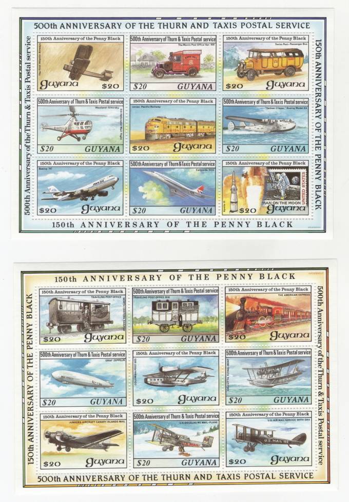 Гайана - кат. №3135-3143KB,3144-3152KB