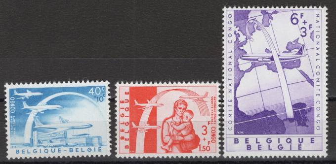 Бельгия - кат. Mich. №1206-1208
