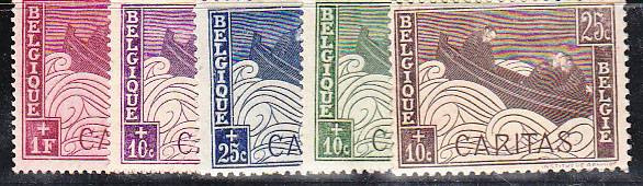 (Belgie_stamp_0230-234(1) Бельгия  №230-234**