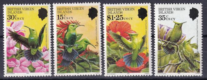 Британские Виргинские острова - кат. №424-427