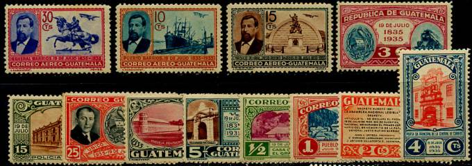 Гватемала(Guatemala_train_275-86(1) Марки паровозы №275-86 **
